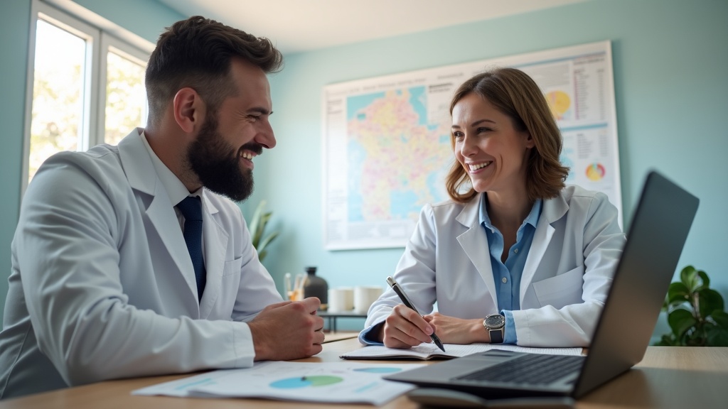 Dentista e gestor definindo investimento inicial em Google Ads na clínica.